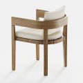 Outdoor-Sessel aus Stoff und Holzstruktur Made in Italy - Brig