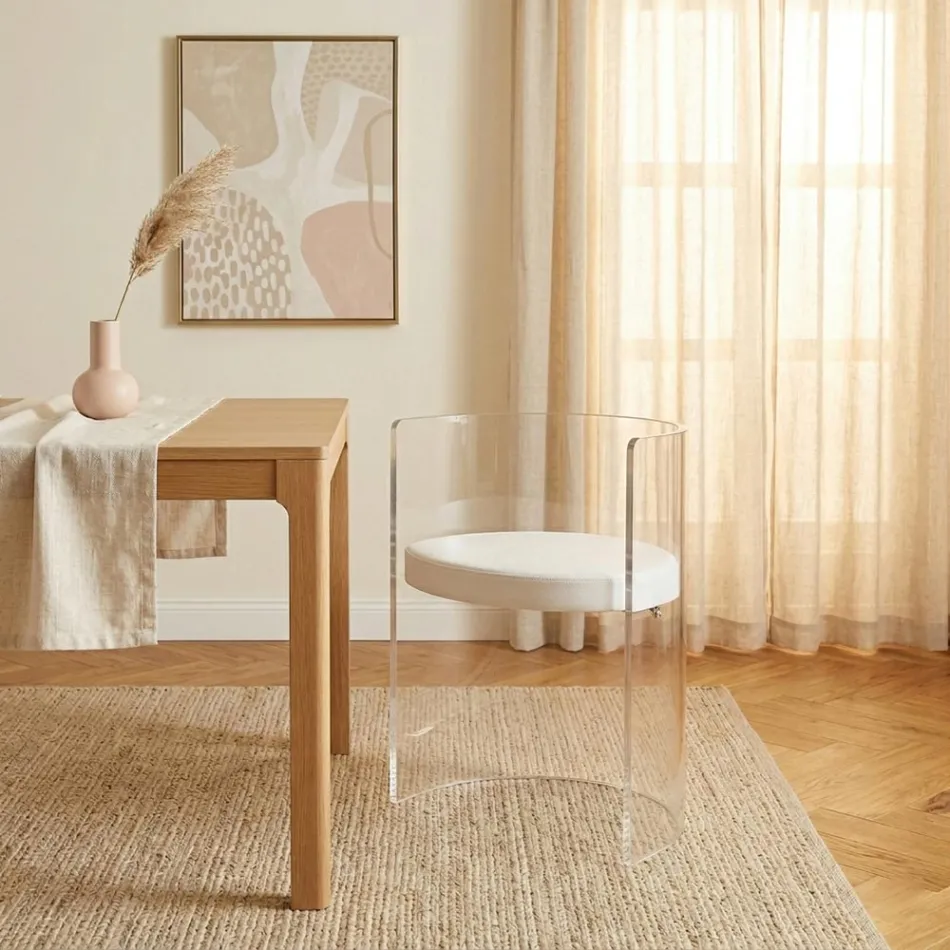 Eleganter, transparenter Plexiglas-Sessel, hergestellt in Italien – Rachele Viadurini