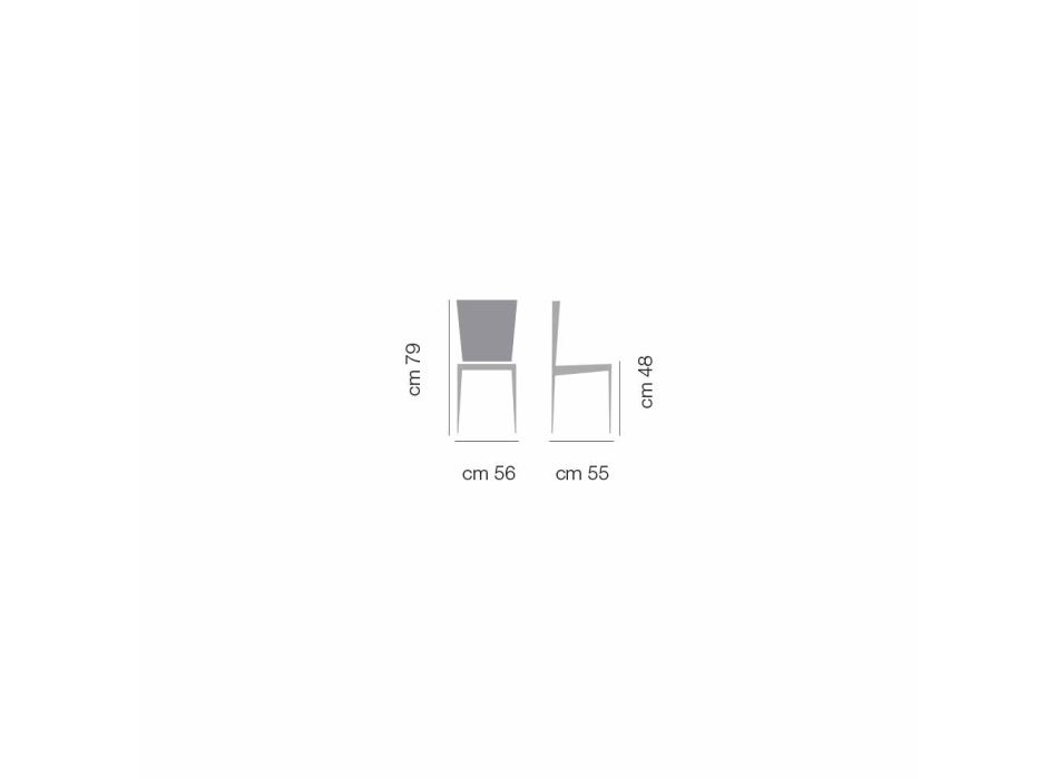Gepolsterter Sessel mit Gestell aus lackiertem Stahl in Nerz oder Graphit – Tagata Viadurini