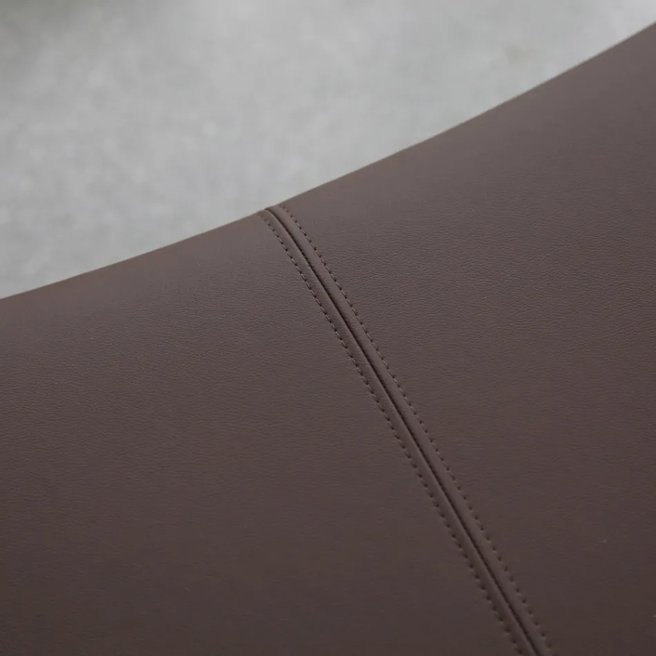 Metallsessel und Sitz aus Kunstleder, hergestellt in Italien – Minze Viadurini