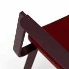 Moderner Design Sessel aus Holz und Metall, Elmas Viadurini