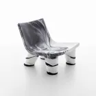 Schwarzer und schwarzer Slide Chair Lita Anniversary aus Italien Viadurini