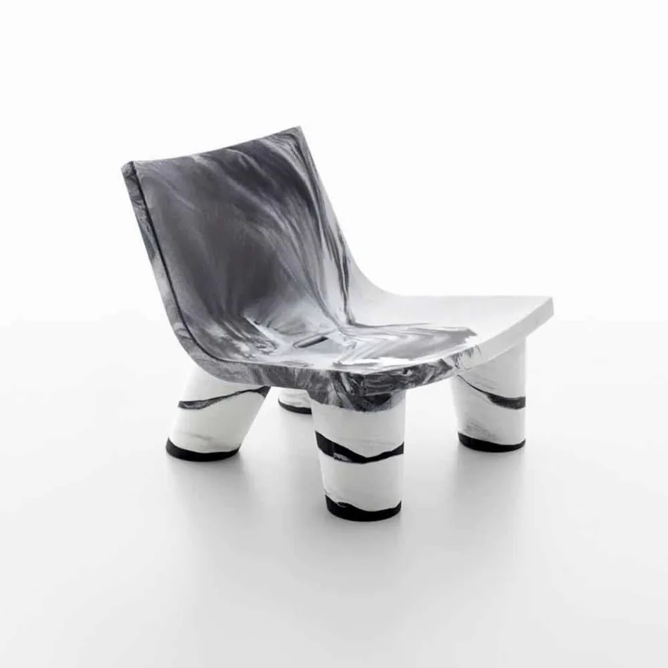 Schwarzer und schwarzer Slide Chair Lita Anniversary aus Italien Viadurini