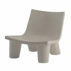 Schiebe Design Lounge Sessel Low Lita in Italien hergestellt Viadurini