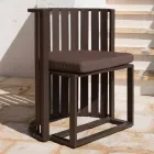 Outdoor Dining Armchair in Aluminium und Luxus Design Seile - Julie Viadurini