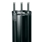 Werkzeughalter mit 3 Kaminbesteck aus Metall, hergestellt in Italien – Bazar Viadurini