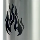 Werkzeughalter mit 4 Zubehörteilen aus Edelstahl und Flamme, hergestellt in Italien – Vita Viadurini