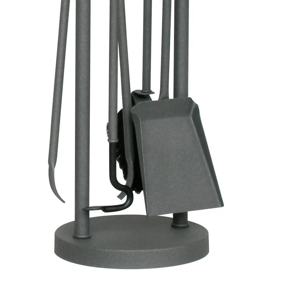 Werkzeughalter mit 4 Kaminbestecken Made in Italy – Licaone Viadurini