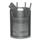 Fester Werkzeughalter mit 4 Werkzeugen für den Kamin, hergestellt in Italien – Bonsai Viadurini