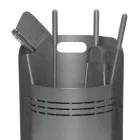 Fester Werkzeughalter mit 4 Werkzeugen für den Kamin, hergestellt in Italien – Bonsai Viadurini