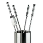 Werkzeughalter aus Edelstahl mit 4 in Italien hergestellten Zubehörteilen – Rucksack Viadurini