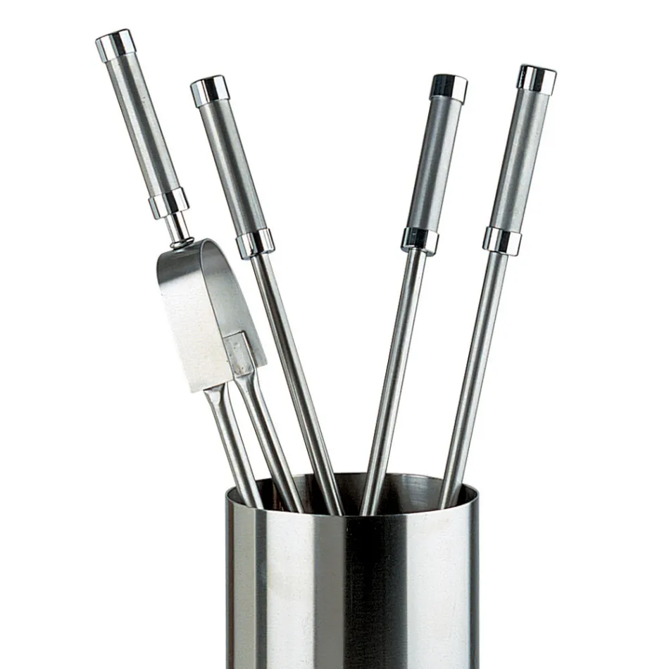 Werkzeughalter aus Edelstahl mit 4 in Italien hergestellten Zubehörteilen – Rucksack Viadurini