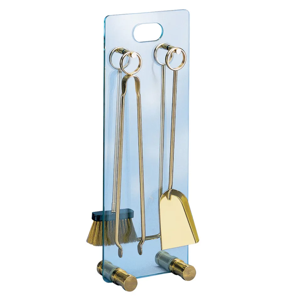 Werkzeughalter aus gehärtetem Kristall mit 4 Zubehörteilen, hergestellt in Italien – Zebra Viadurini