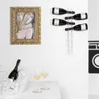 Porta kleine transparente Baby Wandflaschen L6xH60xP11cm Viadurini