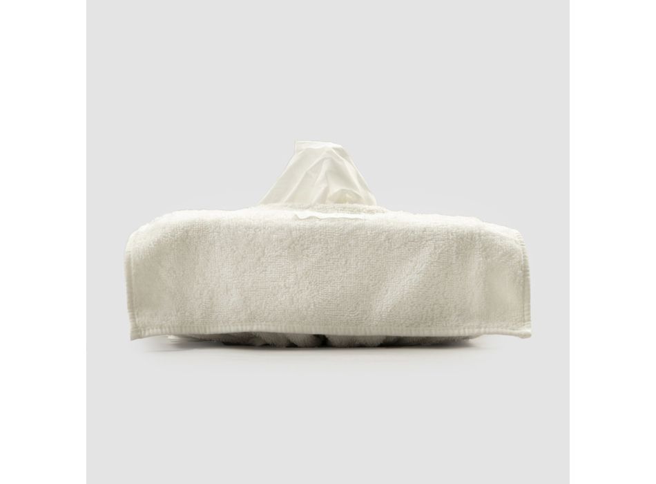 Italienischer Luxus-Design-Taschentuchhalter aus Baumwollschwamm, 2 Stück – Clinix Viadurini