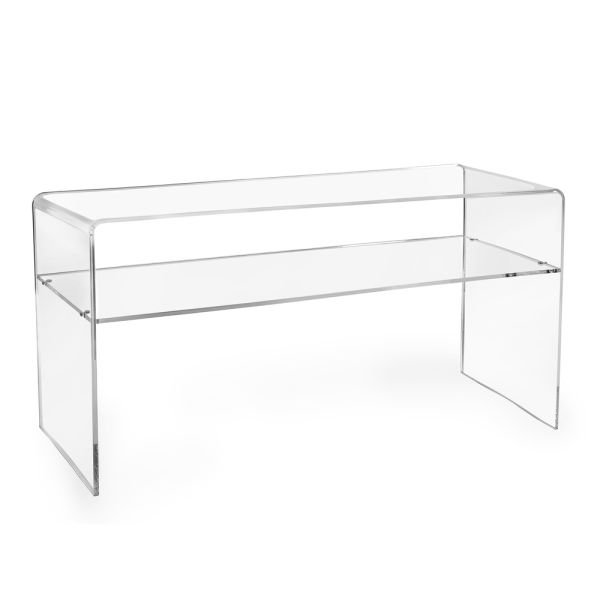 Wohnzimmer-tv-ständer aus transparentem plexiglas made in italy - giuliette