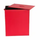 Wäschekorb aus Leder mit einem rechteckigen Design-Basis Peter Viadurini