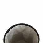 Ovaler Wäschekorb aus regeneriertem Riky-Leder, hergestellt in Italien Viadurini