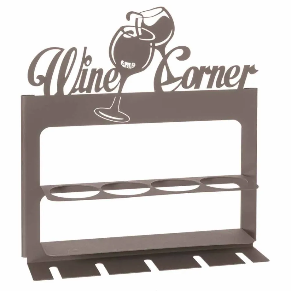 Handgefertigter Flaschenhalter aus kostbarem Eisen Made in Italy - Maste Viadurini