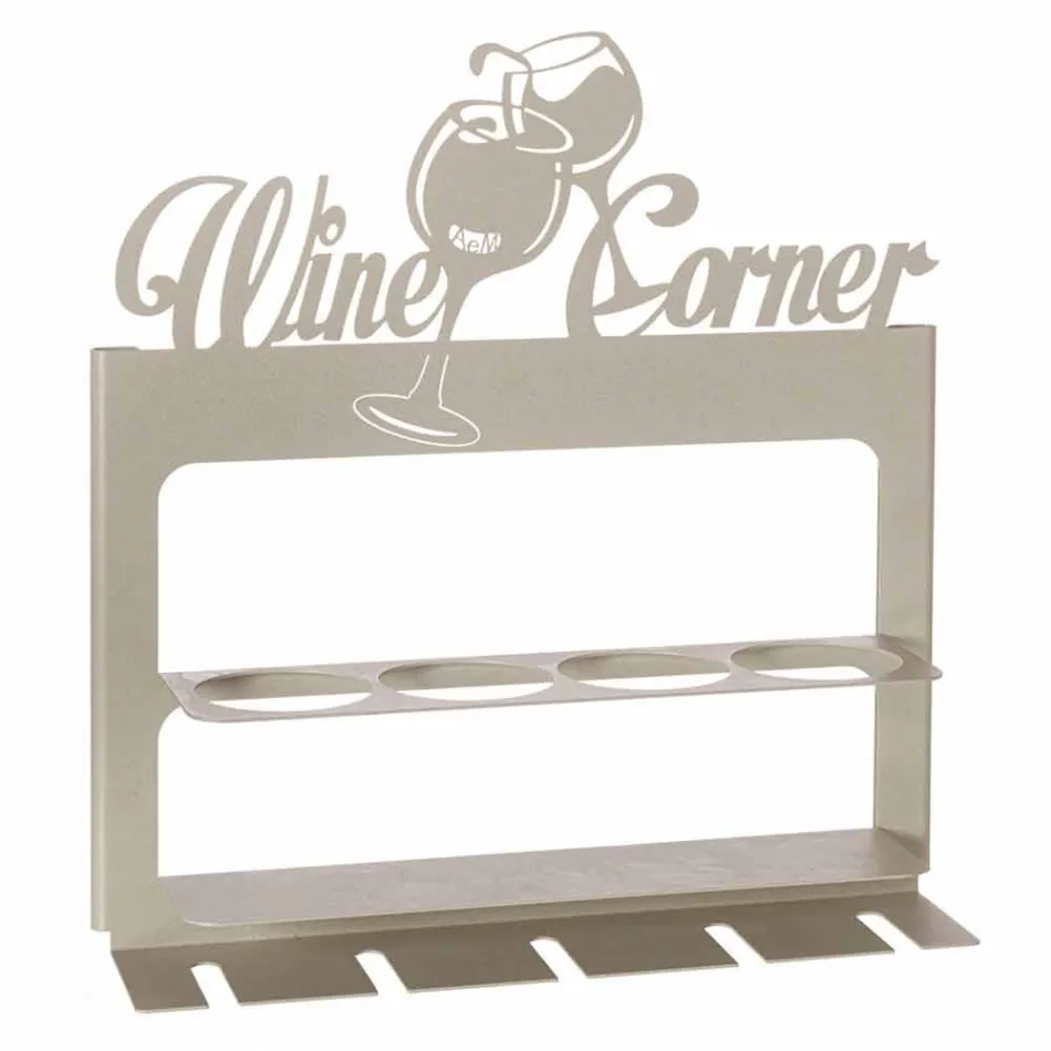 Handgefertigter Flaschenhalter aus kostbarem Eisen Made in Italy - Maste Viadurini