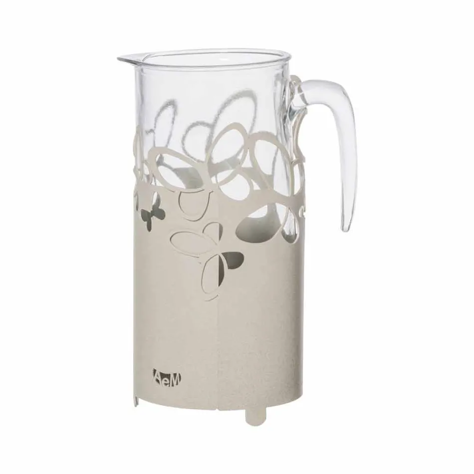 Moderner Flaschenhalter in Weiß, Beige oder Elfenbein Made in Italy - Leiden Viadurini