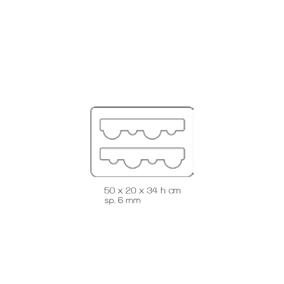 Boden Weinflaschenhalter aus transparentem Acrylglas - Dappino Viadurini