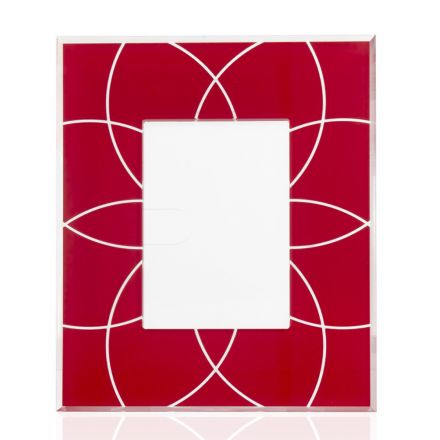 Bilderrahmen 10x15 cm mit farbigem Plexiglasrahmen und Dekorationen - Kang Viadurini