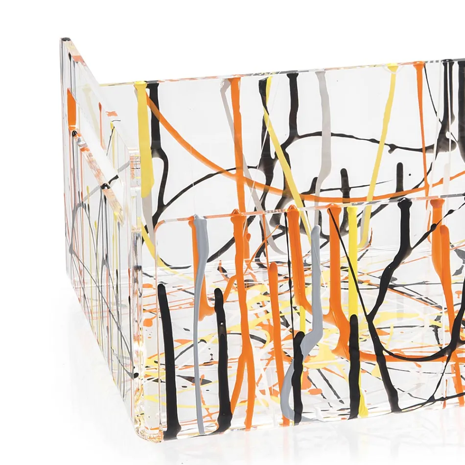 Moderne Obstschale aus farbigem Plexiglas Made in Italy - Multifruits Viadurini