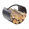 Holzhalter Kaminholz mit hochwertigem Griff Made in Italy - Espero
