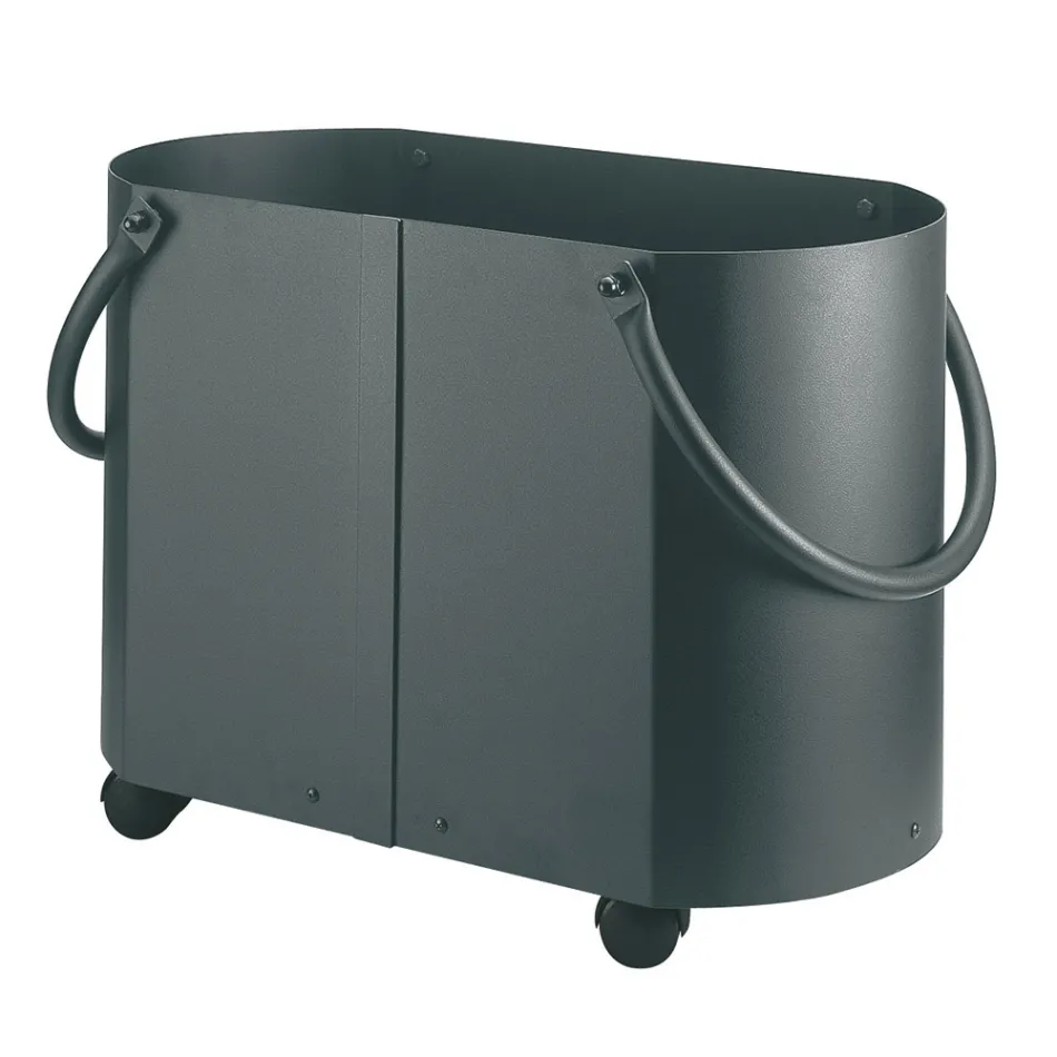 Holzhalter in verschiedenen Ausführungen mit 2 Seitengriffen. Hergestellt in Italien – Impala Viadurini