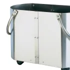 Holzhalter in verschiedenen Ausführungen mit 2 Seitengriffen. Hergestellt in Italien – Impala Viadurini