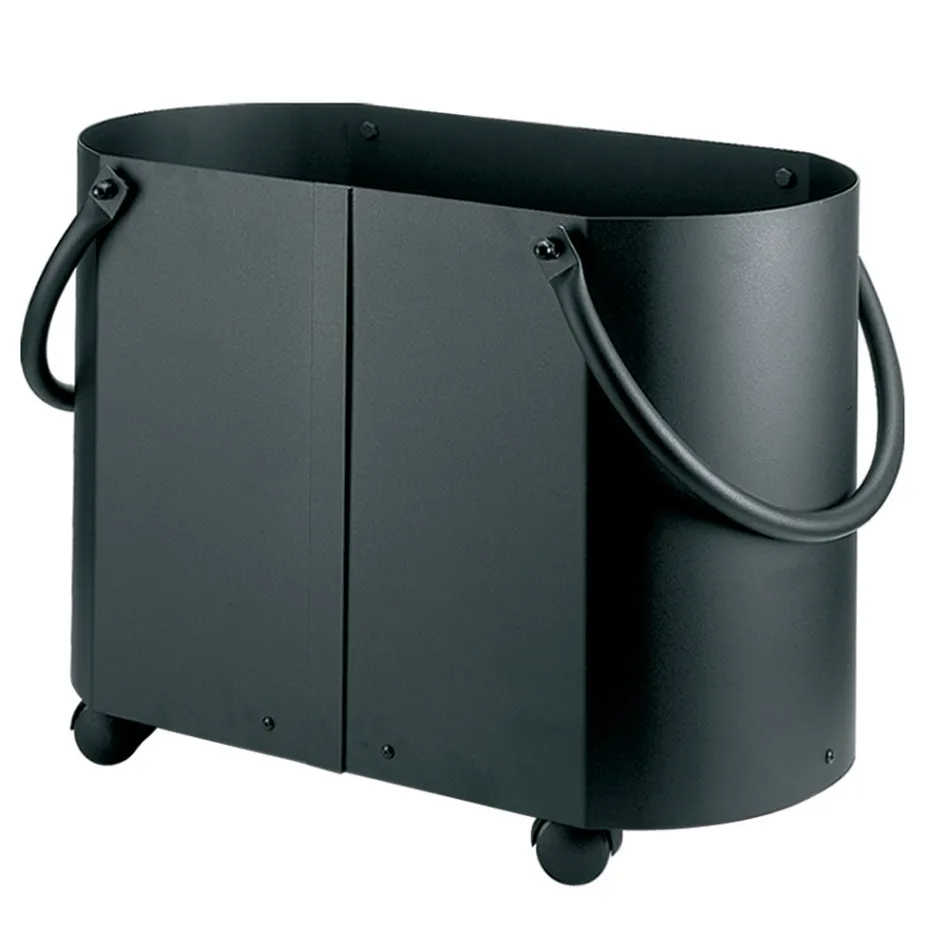 Holzhalter in verschiedenen Ausführungen mit 2 Seitengriffen. Hergestellt in Italien – Impala Viadurini