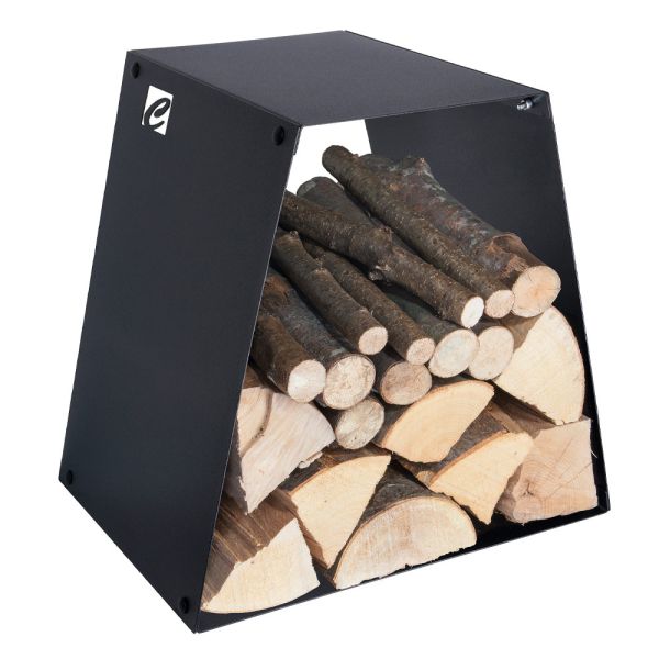 Moderner holzständer aus lackiertem stahl made in italy - demetra