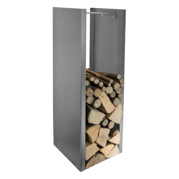 Moderner holzständer aus lackiertem stahl made in italy - patrik