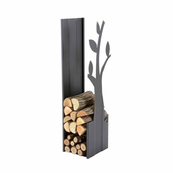 Stahl innen brennholzhalter für modernen design kamin - maestrale1