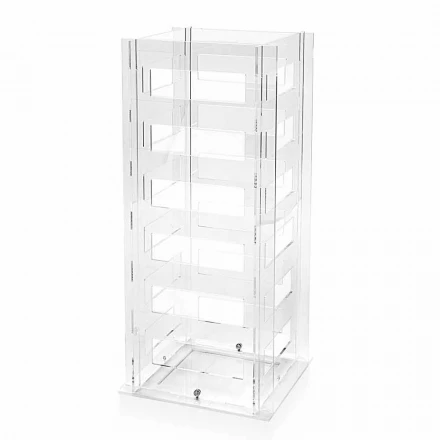 Regenschirmständer im modernen geometrischen Design aus transparentem Plexiglas - Beccaria Viadurini