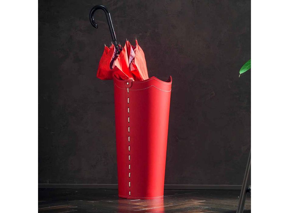 Design-Schirmständer aus Leder für Regenschirm zuhause oder im Büro Viadurini