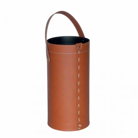 Design-Schirmständer aus regeneriertem Regen-Leder, hergestellt in Italien Viadurini