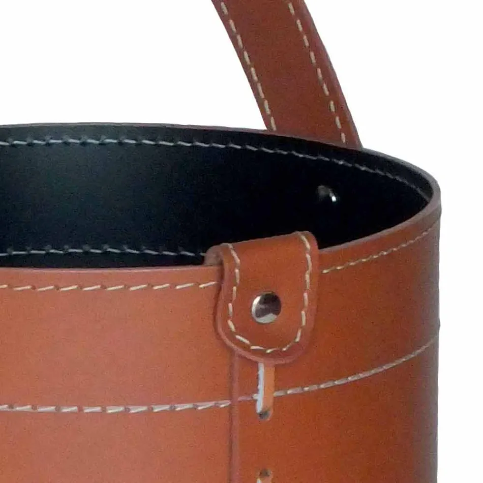 Design-Schirmständer aus regeneriertem Regen-Leder, hergestellt in Italien Viadurini