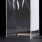 Design Schirmständer aus transparentem Plexiglas mit gravierten Blättern - Kanno Viadurini