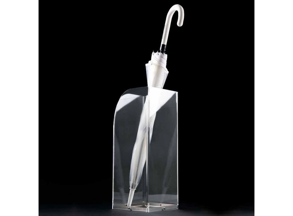 Schirmständer mit originellem und modernem Design aus transparentem Plexiglas - Pallium Viadurini