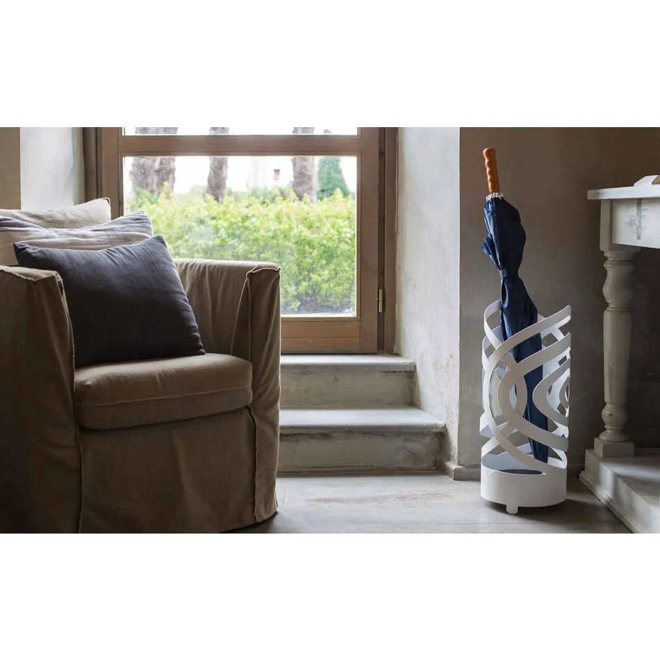 Modern Design Schirmständer aus farbigem Eisen Made in Italy - Olfeo Viadurini