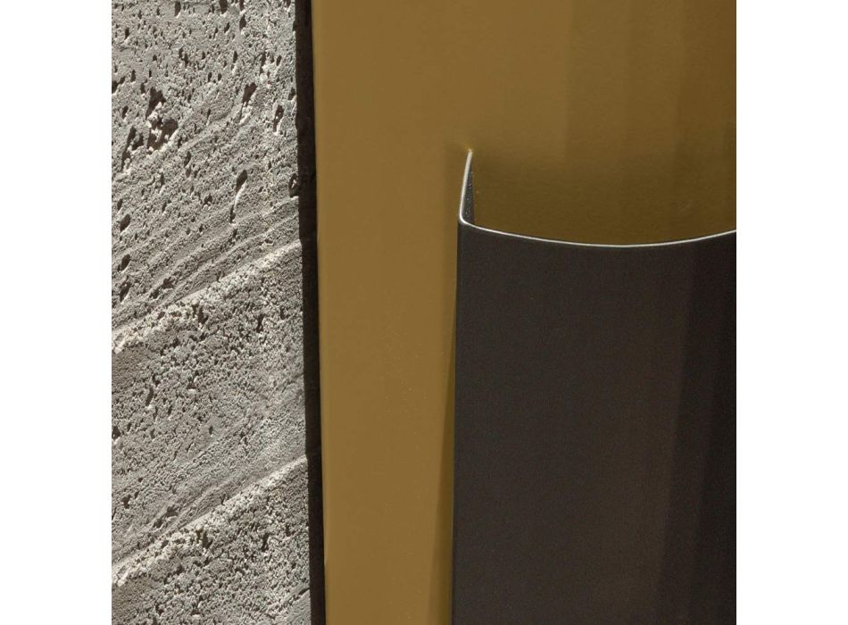Schirmständer aus gold- und bronzefarben lackiertem Blech, hergestellt in Italien – Azalea Viadurini