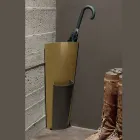 Schirmständer aus gold- und bronzefarben lackiertem Blech, hergestellt in Italien – Azalea Viadurini