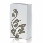 White Wood Umbrella Stand Modernes Design mit Blumendekorationen - Caracalla Viadurini