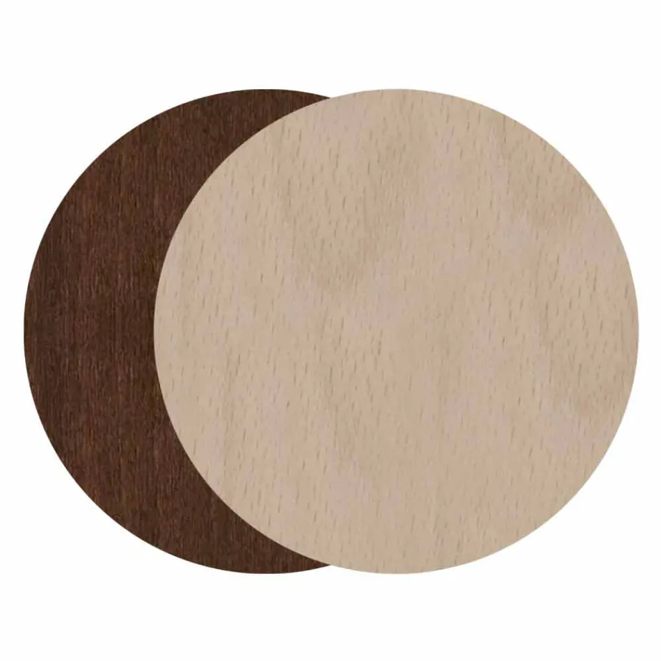 Moderner eleganter Regenschirmständer in dunklem oder weißem Holz mit Dekorationen - Poesie Viadurini