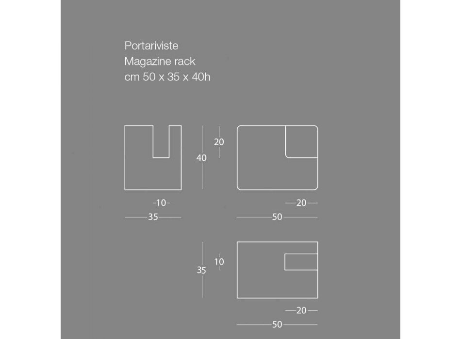 Modernes Design Bodenmagazinregal aus farbigem Metall 7 - Imane Viadurini