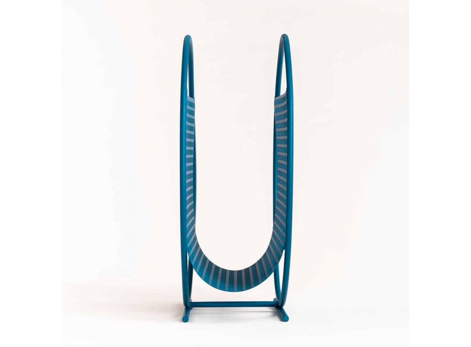 Round Design Steel Magazine Rack Made in Italy - Schöpflöffel Viadurini