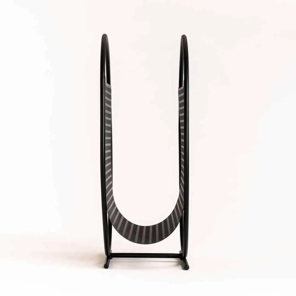 Round Design Steel Magazine Rack Made in Italy - Schöpflöffel Viadurini