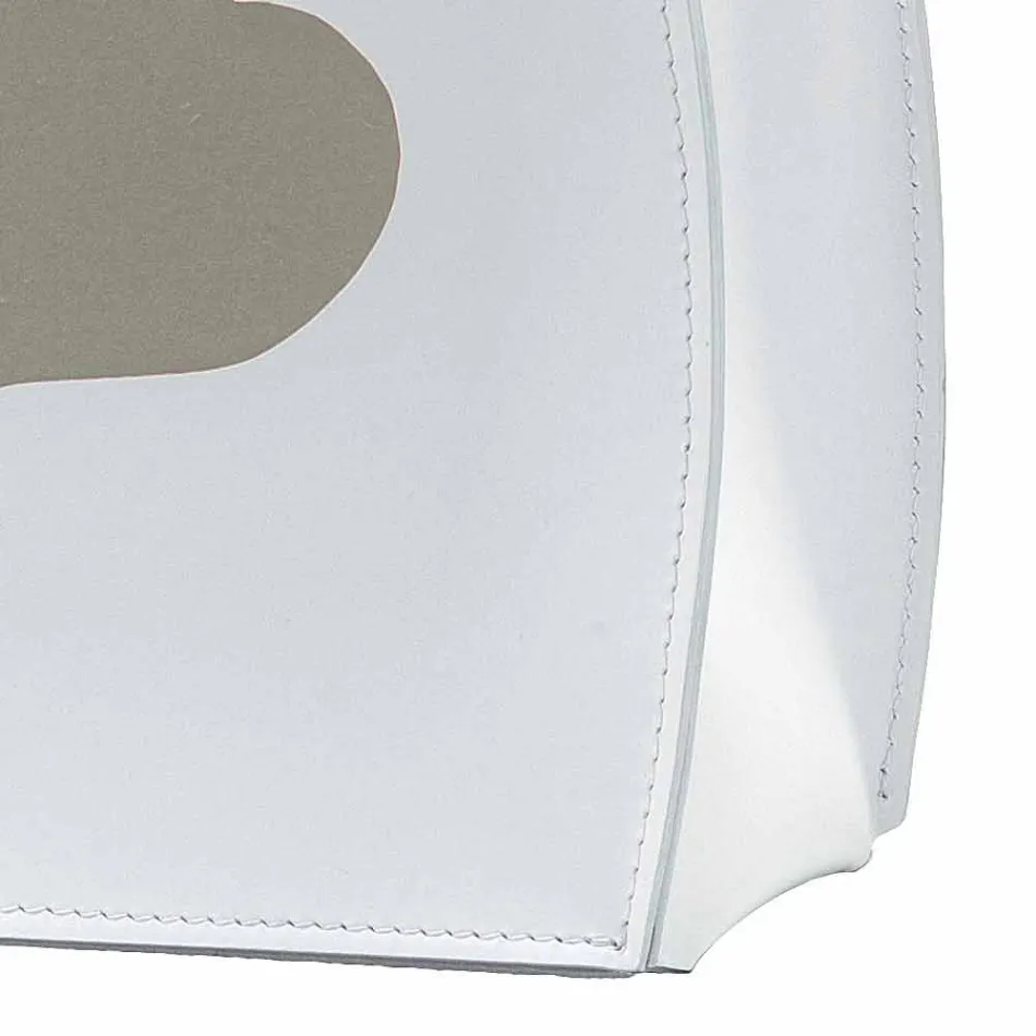 Design-Zeitschriftenständer aus Leder mit modernem Beatrice-Design Viadurini